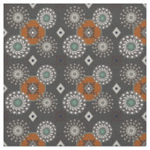 Fall Grau und Rust Brown Muster Stoff (Nahaufnahme)