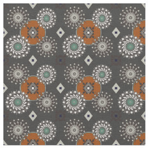 Fall Grau und Rust Brown Muster Stoff