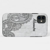 Fall Graue Mehndi Motif BT iPhone 5 Case-Mate iPhone Hülle (Rückseite (Horizontal))