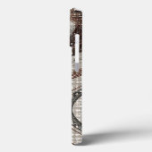 Fall Graue und braune Abstrakt Art Case-Mate iPhon iPhone Hülle (Rückseite / Links)