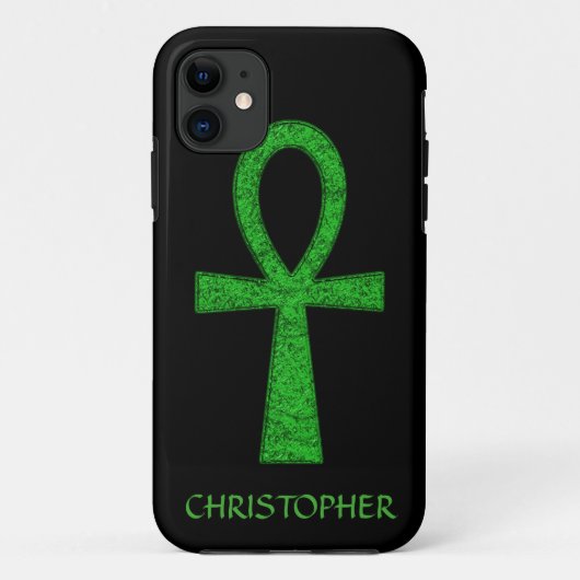 Fall "Green Ankh iPhone 5" Case-Mate iPhone Hülle (Rückseite)