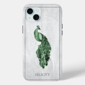 Fall Green Elegant Peacock Case-Mate iPhone Case-Mate iPhone Hülle (Rückseite)