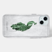 Fall Green Elegant Peacock Case-Mate iPhone Hülle (Rückseite (Horizontal))