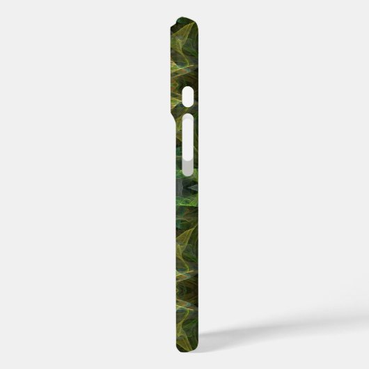 Fall "Green Fraktal" Case-Mate iPhone Hülle (Rückseite / Links)