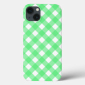 Fall Green Gingham Case-Mate iPhone Hülle (Rückseite)