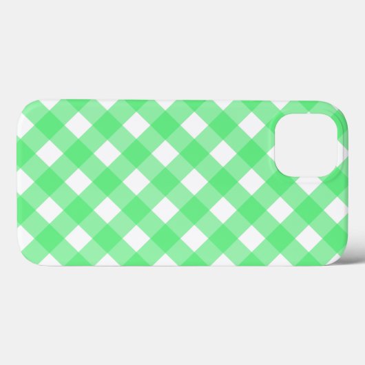 Fall Green Gingham Case-Mate iPhone Hülle (Rückseite (Horizontal))