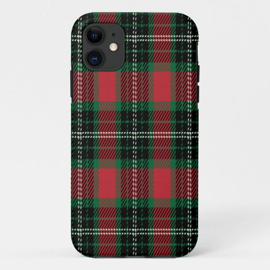 Fall Green & Red Tartan Case-Mate iPhone Hülle (Rückseite)