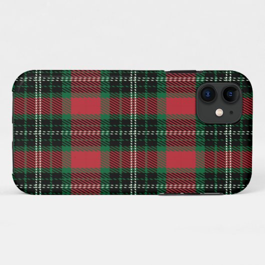 Fall Green & Red Tartan Case-Mate iPhone Hülle (Rückseite (Horizontal))