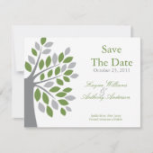 Fall Green Tree Ankündigung Datum freihalten (Vorderseite)