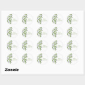 Fall Green Tree Wedding Sticker (Blatt)