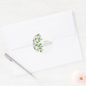 Fall Green Tree Wedding Sticker (Umschlag)