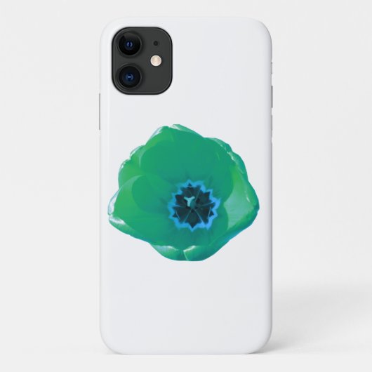 Fall Green und Blue Tulip iPhone 3 Case-Mate iPhone Hülle (Rückseite)
