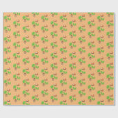 Fall Greenery Leaf Autumn Pumpkin Pie Geschenkpapier (Flach)