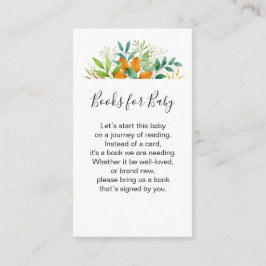 Fall Greenery Watercolor Babydusche Buchanfrage Begleitkarte