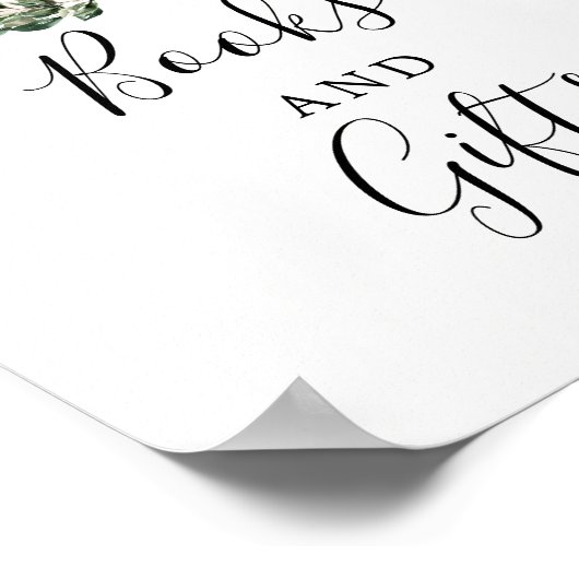 Fall Greenery White Pumpkin Bücher und Geschenke Z Poster (Ecke)