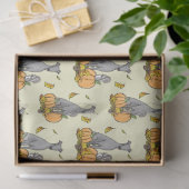 Fall Greyhound (grau) Dog Pumpkins Blätter Funny Seidenpapier (Geschenk)