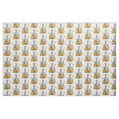 Fall Greyhound (grau) Dog Pumpkins Blätter Funny Stoff (Fat Quarter (45,7 x 55,9 cm))