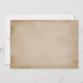 Fall GRILLEN Hochzeitsempfehlung Einladung (Rückseite)