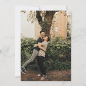 Fall Grooms Hochzeit Einladung (Rückseite)