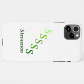 Fall - grüne Buchstaben und Name iPhone Hülle (Rückseite (Horizontal))
