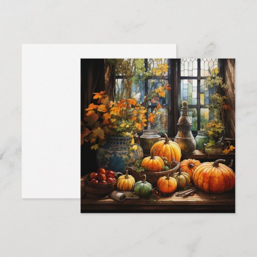 Fall Grußkarte (Vorne/Hinten)