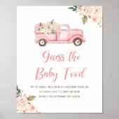 Fall Guess The Baby Food Dusche Spielplakat Poster (Vorne)