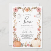 Fall Halloween Baby Shower Einladung (Vorderseite)