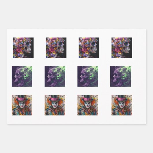 Fall Halloween Coasters Home Decor  Geschenkpapier Set (Vorderseite 2)