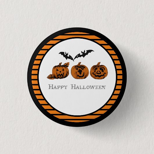 Fall/Halloween/Kürbis Button (Vorderseite)
