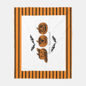 Fall/Halloween/Kürbis Fleecedecke (Vorderseite)