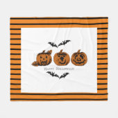 Fall/Halloween/Kürbis Fleecedecke (Vorderseite (Horizontal))