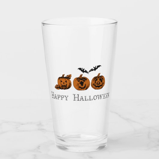 Fall/Halloween/Kürbis Glas (Vorderseite)