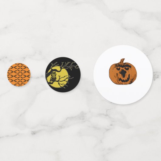 Fall/Halloween/Kürbis Konfetti (Vorderseiten)