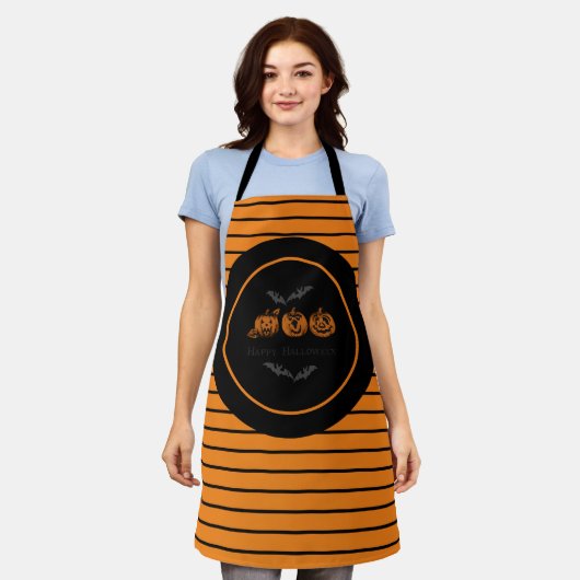 Fall/Halloween/Kürbis Schürze (Getragen)