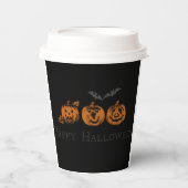 Fall-/Halloween-/Kürbispapier-Cups Pappbecher (Vorderseite)