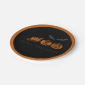 Fall/Halloween/Kürbispapier-Teller Pappteller (Schrägansicht)
