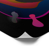 Fall Halloween-Party "trick or treat" lustig Poster (Ecke)