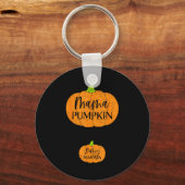Fall Halloween Thanksgiving Mama And Baby Pumpkin Schlüsselanhänger (Vorderseite)