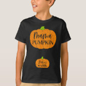 Fall Halloween Thanksgiving Mama And Baby Pumpkin T-Shirt (Vorderseite)