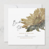 Fall Hand bemalt Sonnenblumen Brautparty Platz Einladung (Vorderseite)