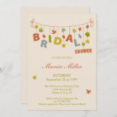 Fall-hängende Blätter-Brautparty-Einladung Einladung (Vorne/Hinten)