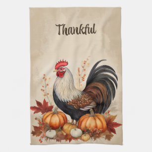 Fall Harverst Rooster Küchentücher