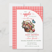 Fall Harvest Apfel unserer Babyauge Einladung (Vorderseite)