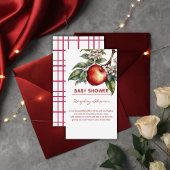 Fall Harvest Apfelzweig Bloral Baby Dusche Begleitkarte