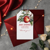 Fall Harvest Apfelzweig Bloral Baby Dusche Geschenkanhänger