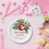 Fall Harvest Apfelzweig Bloral Baby Dusche Pappteller (Party)