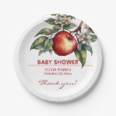 Fall Harvest Apfelzweig Bloral Baby Dusche Pappteller (Vorderseite)