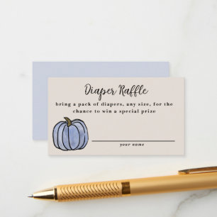 Fall Harvest Baby Dusche Windeln Raffle Begleitkarte