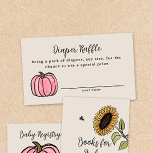 Fall Harvest Baby Dusche Windelwanne Umschließung  Begleitkarte