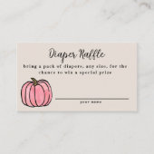 Fall Harvest Baby Dusche Windelwanne Umschließung  Begleitkarte (Vorderseite)